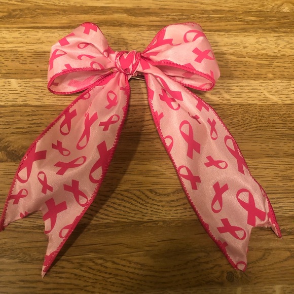 October is Breast Cancer Awareness Month- Ribbon Hair clip. - Picture 3 of 6
